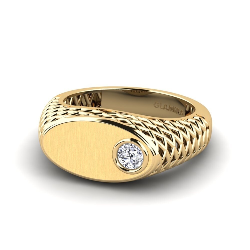 Diamante cultivado en laboratorio Anillo meñique Sousn