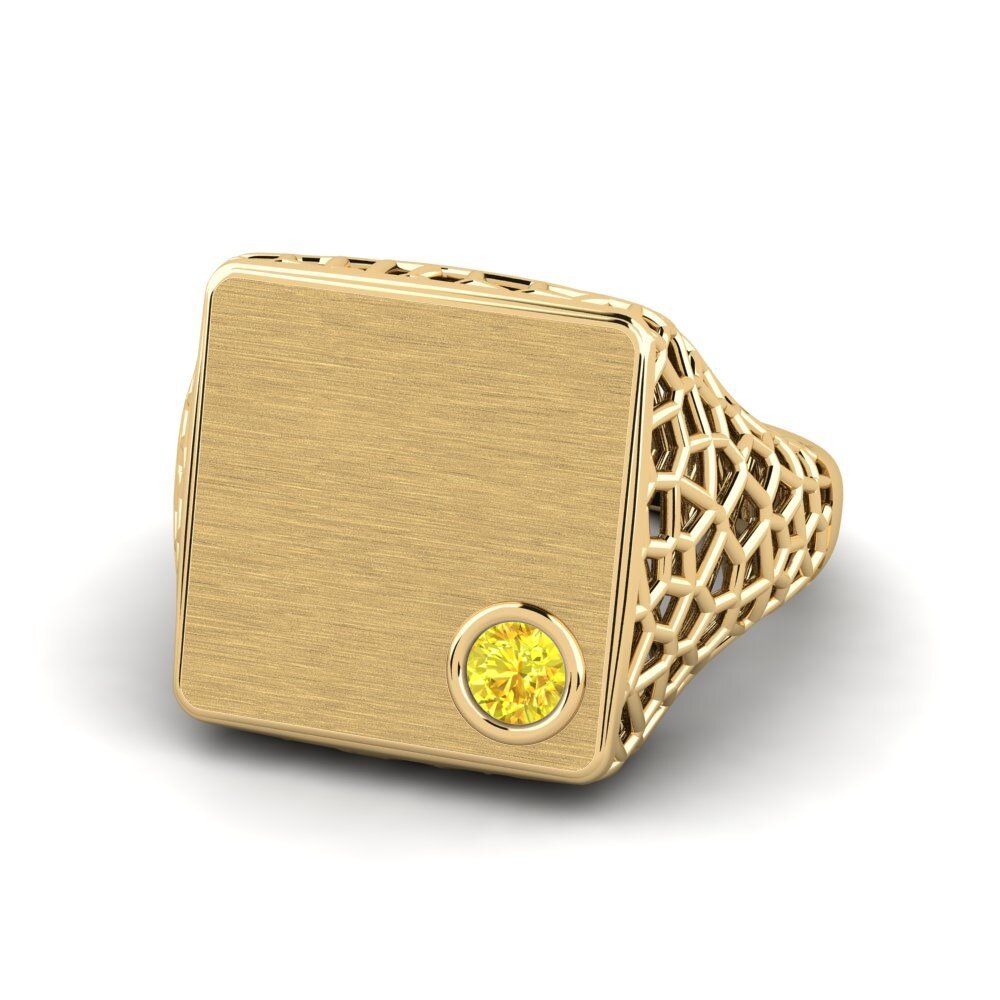 Zafiro amarillo Anillo meñique Thoph