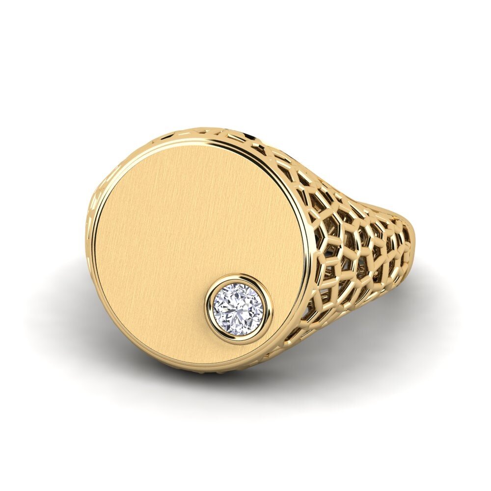 Diamante cultivado en laboratorio Anillo meñique Unesoc