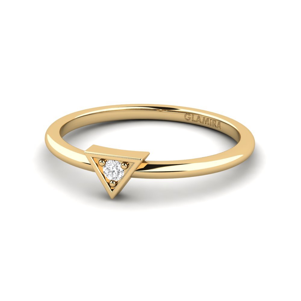 White sapphire Stackable Ring Arthro