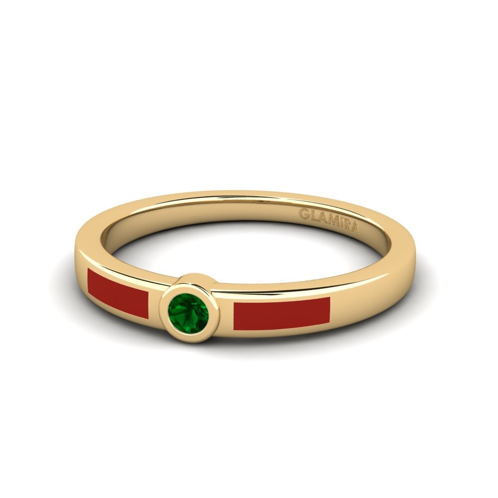 Grüner Zirkonia Ring Awun