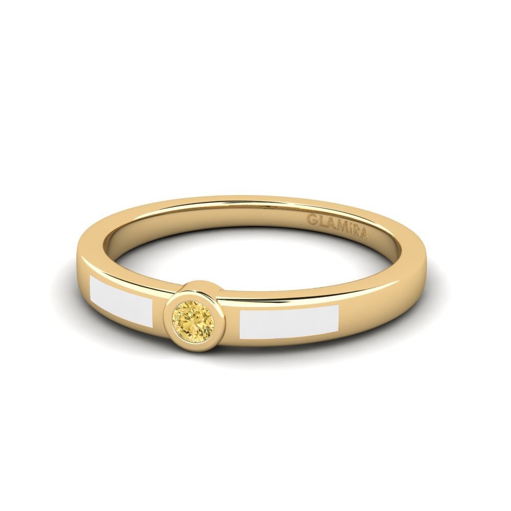 Gelber Diamant Ring Awun
