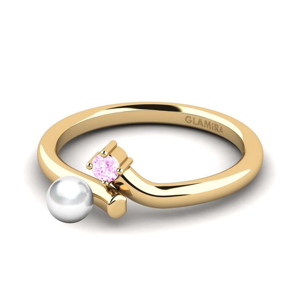Zafiro Rosado Anillo Bato