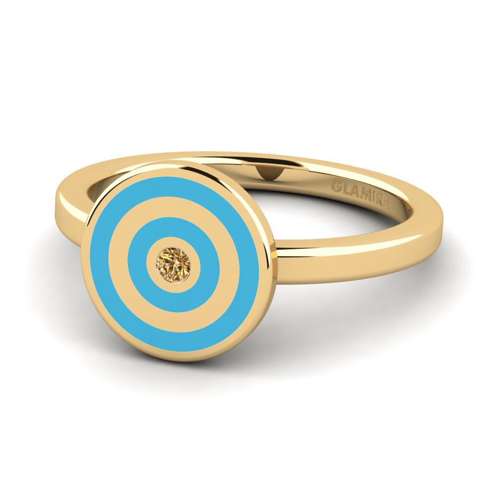 Brauner Diamant Ring Canlele