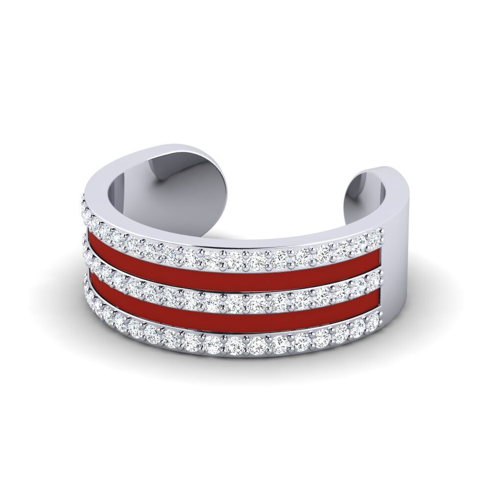 Weißgold 375 Ring Denden