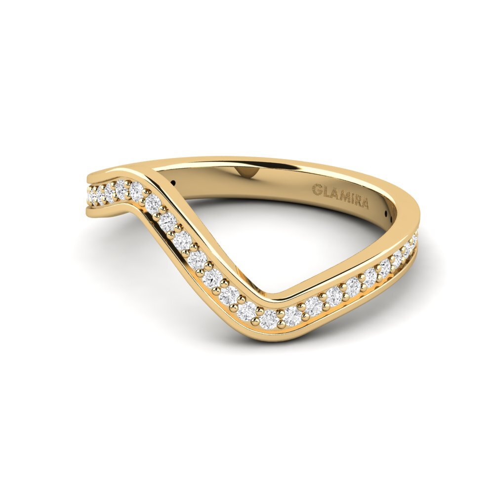 White sapphire Stackable Ring Donta
