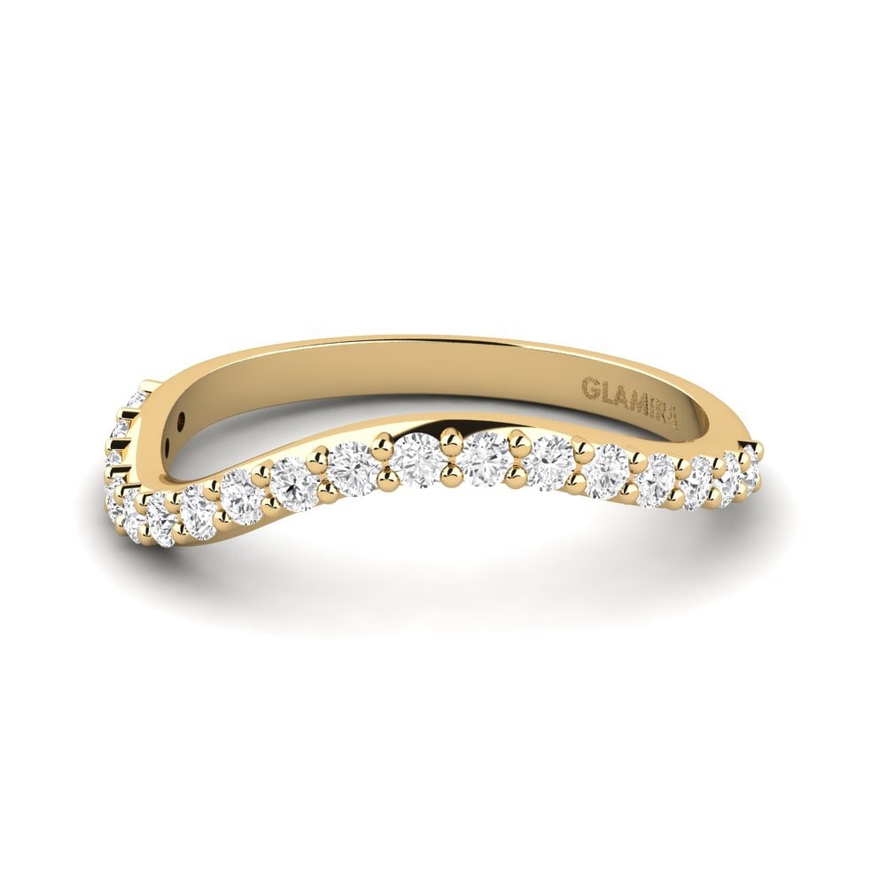 White sapphire Stackable Ring Doyun
