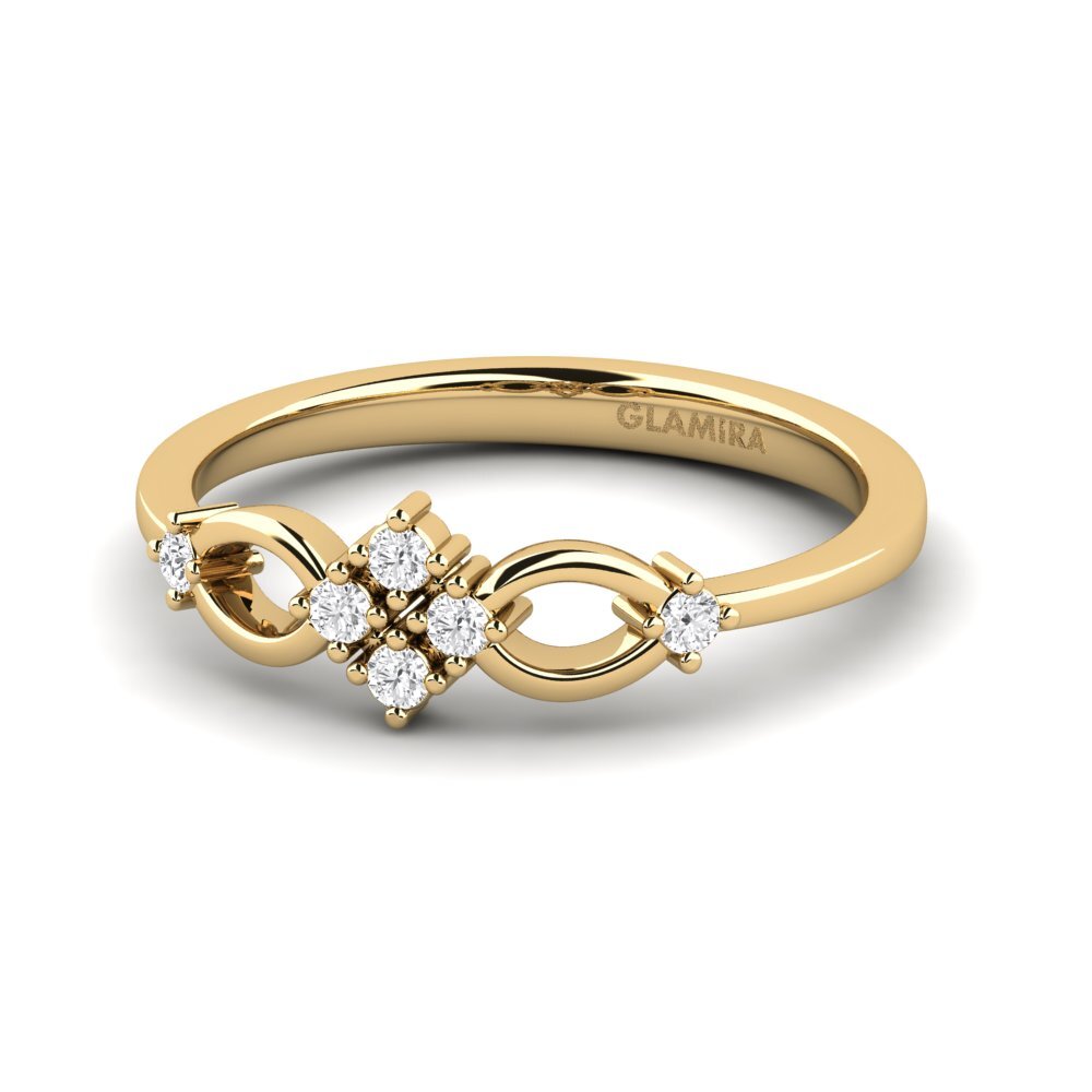 White sapphire Stackable Ring Dresse
