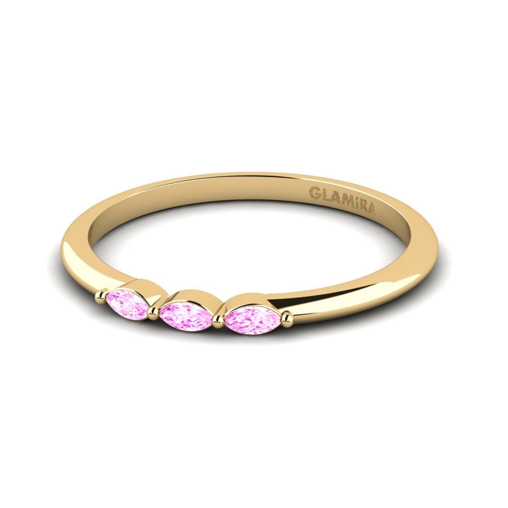 Zafiro Rosado Anillo apilable Druggr