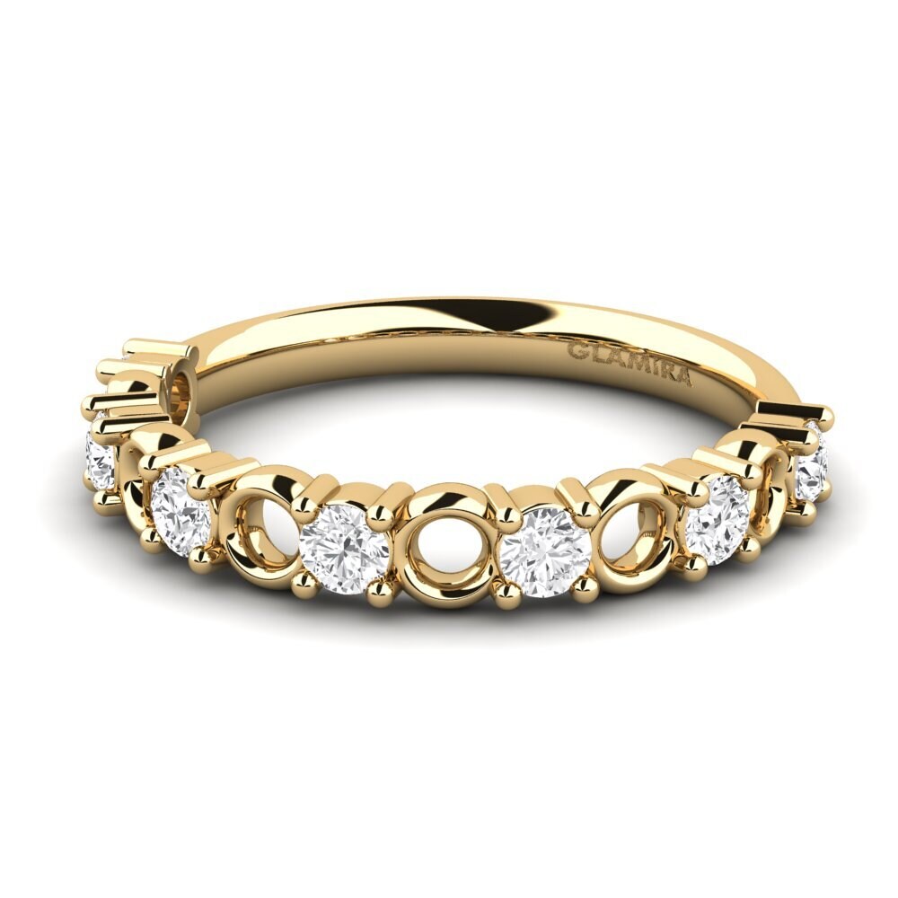White sapphire Stackable Ring Elleon