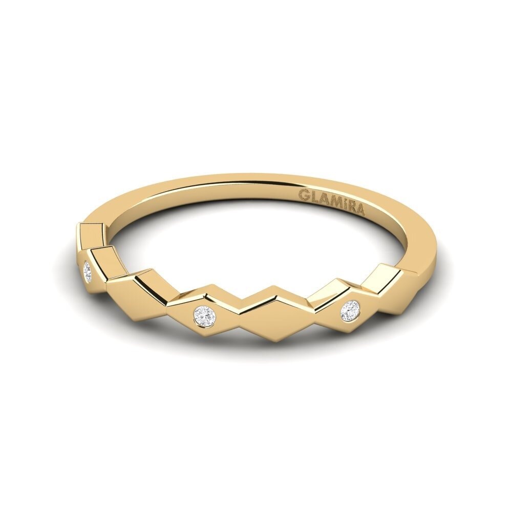 White sapphire Stackable Ring Estend