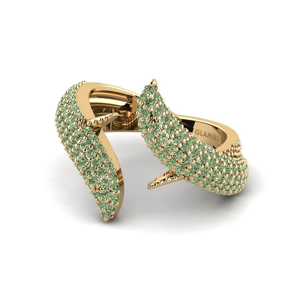 Diamante Verde Anel Vanga