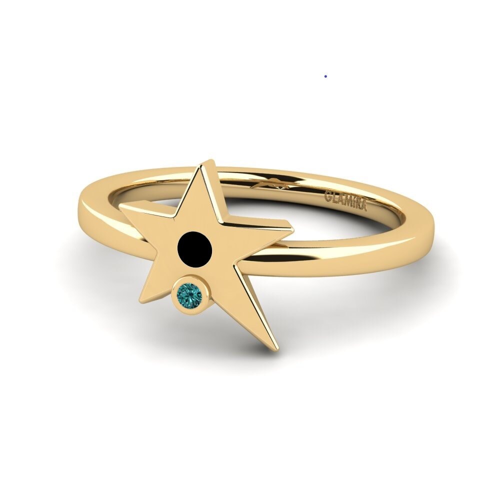 Diamante Azul Anel Verum