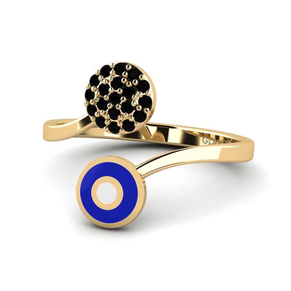 Schwarzer Saphir Ring Wandyan