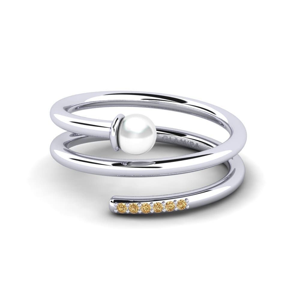 950 Platinum Brown Diamond Ring Yeras