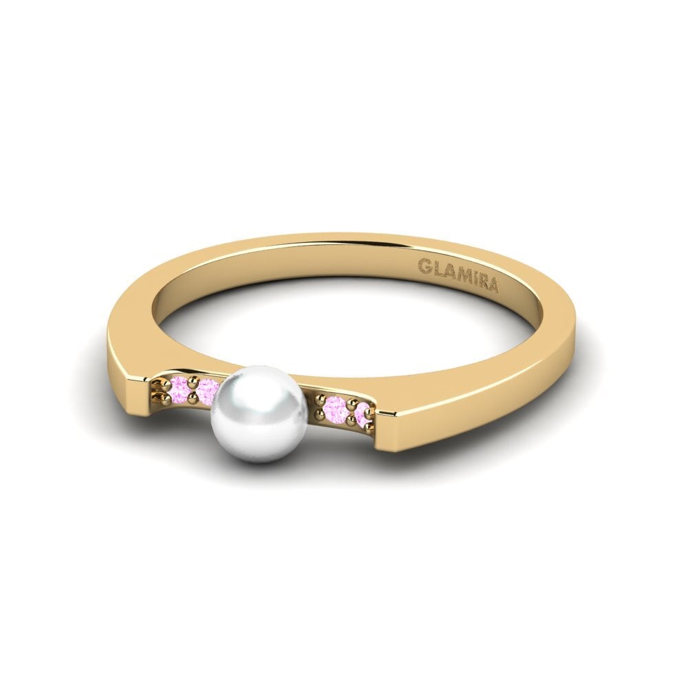 Zafiro Rosado Anillo Frundl