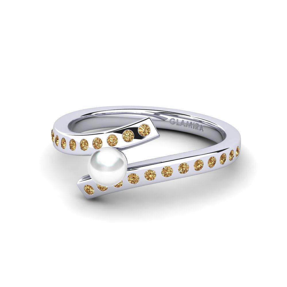 950 Platinum Brown Diamond Ring Gyfige