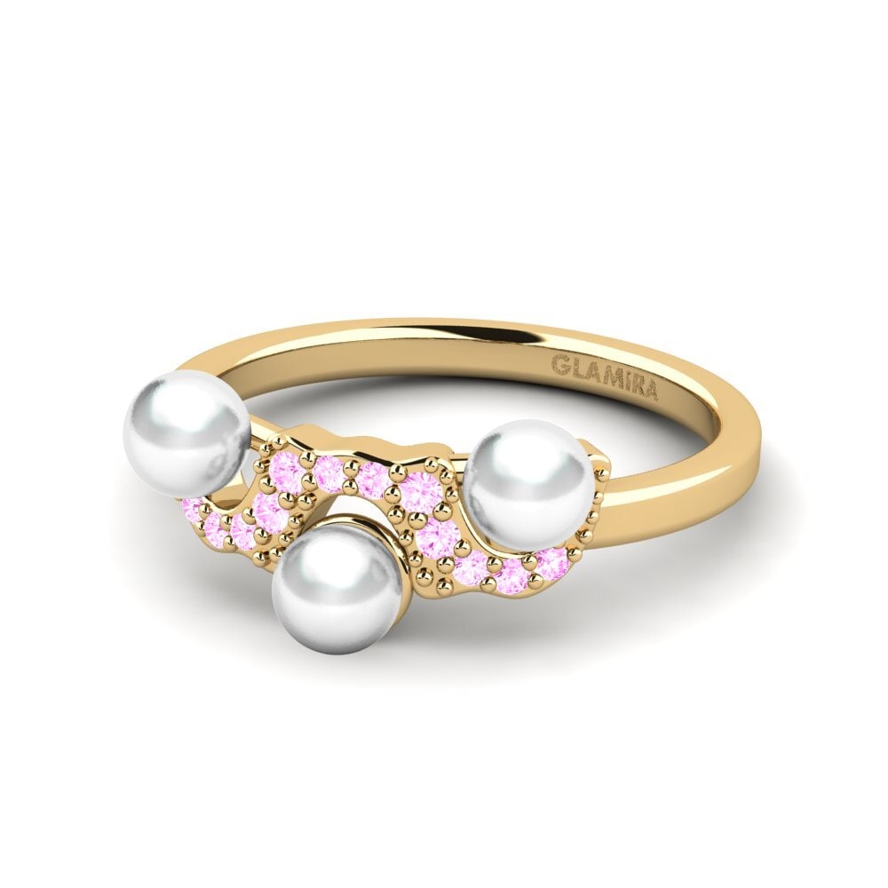 Zafiro Rosado Anillo Gyfigenall