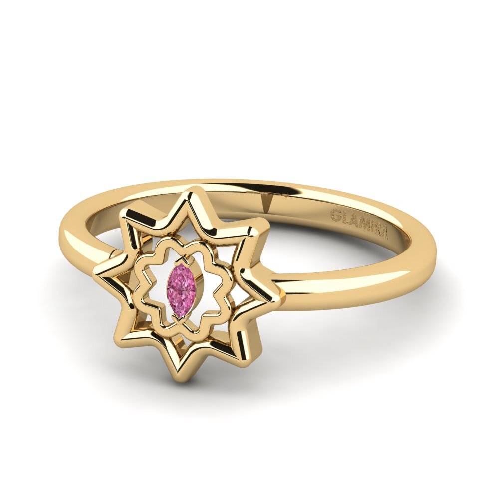 Granate Rhodolite Anillo Hendgi