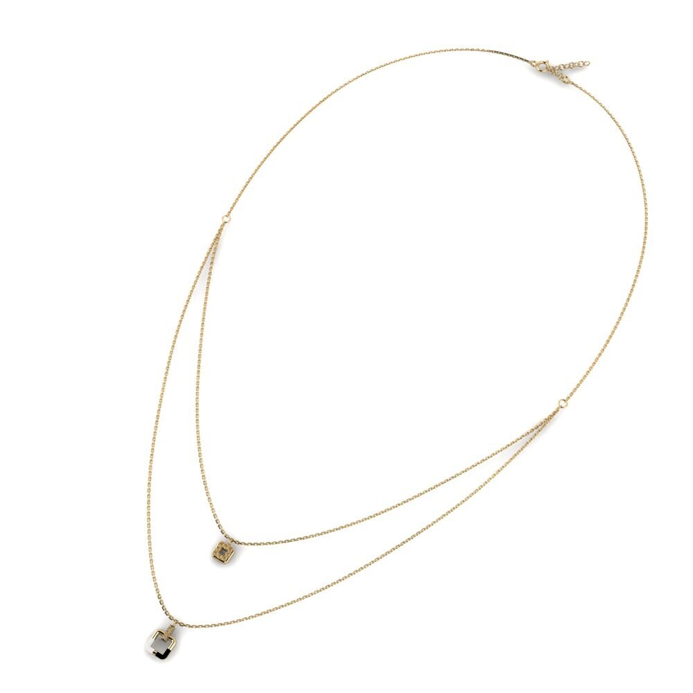 Diamante Marrón Collar de Mujer Abnormally