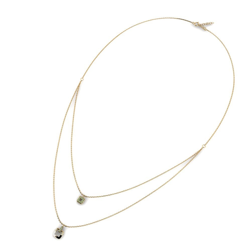 Diamante Verde Collar de Mujer Abnormally