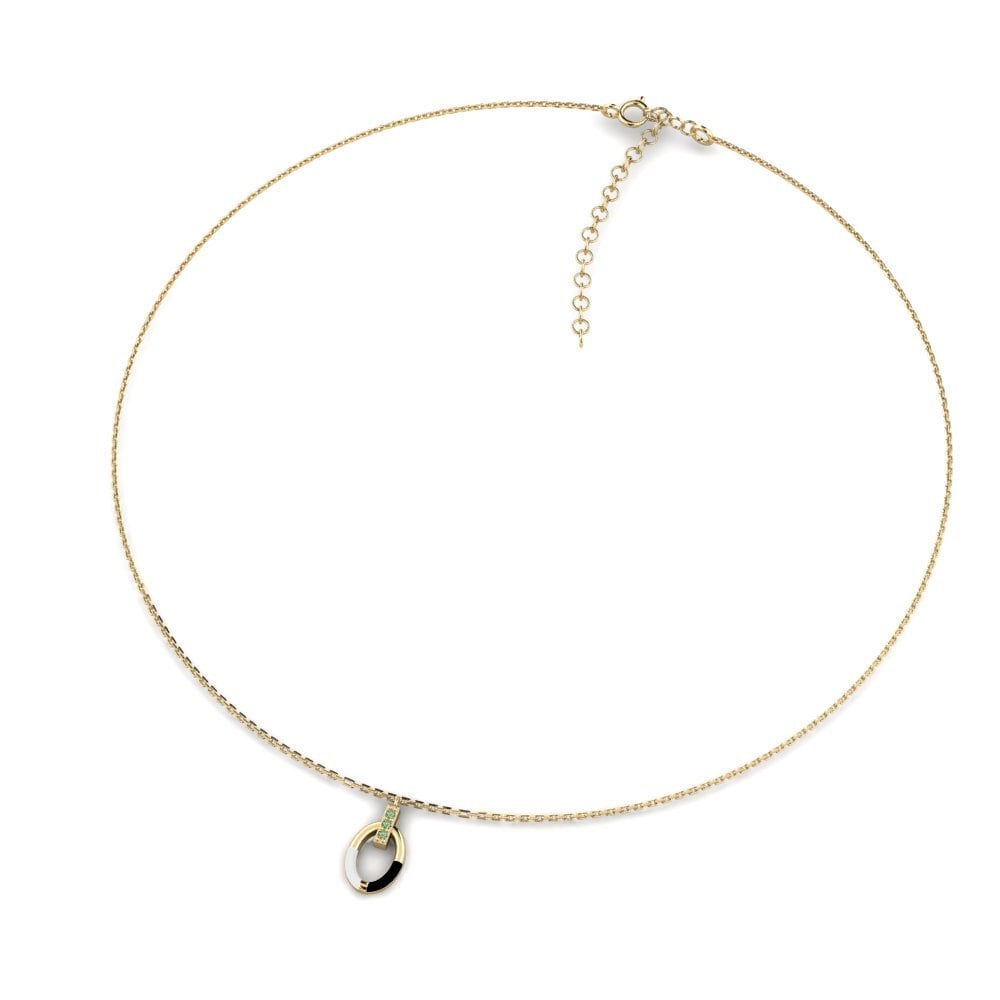 Diamante Verde Collar Gargantilla de Mujer Achieve