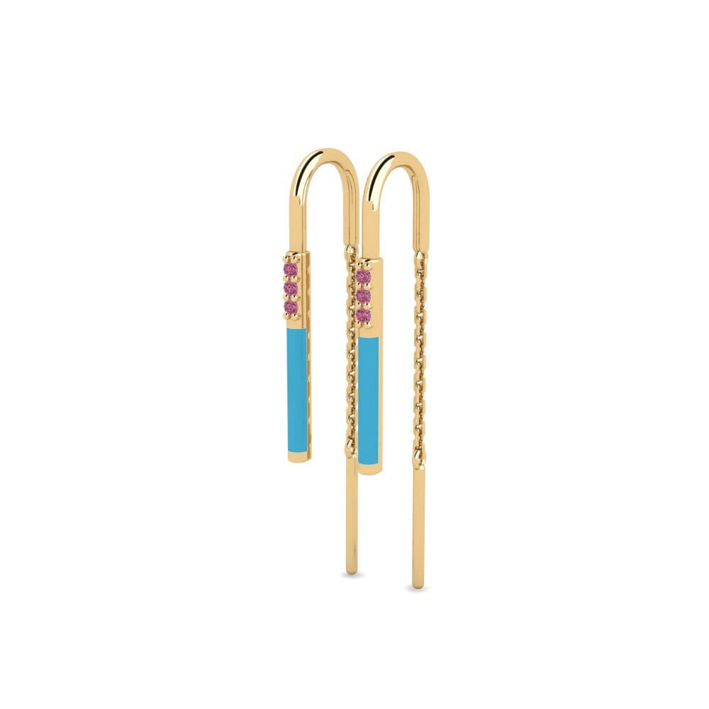 Rhodolite Garnet Women's Earring Agriomandra