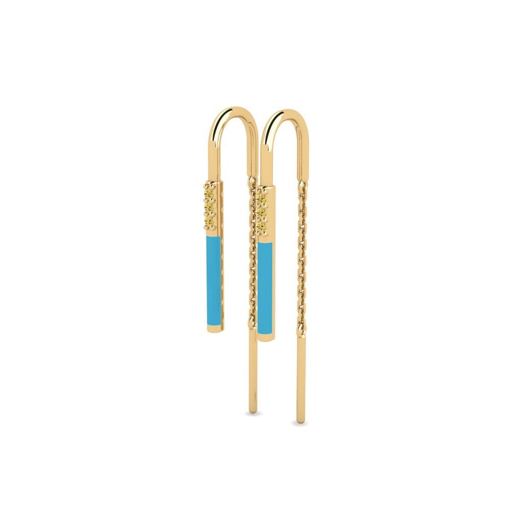 Yellow Diamond Women's Earring Agriomandra