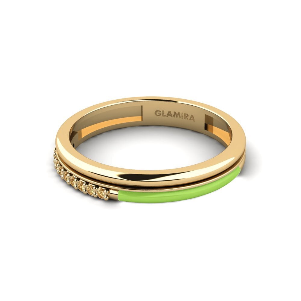 Diamante Marrón Anillo Anafi