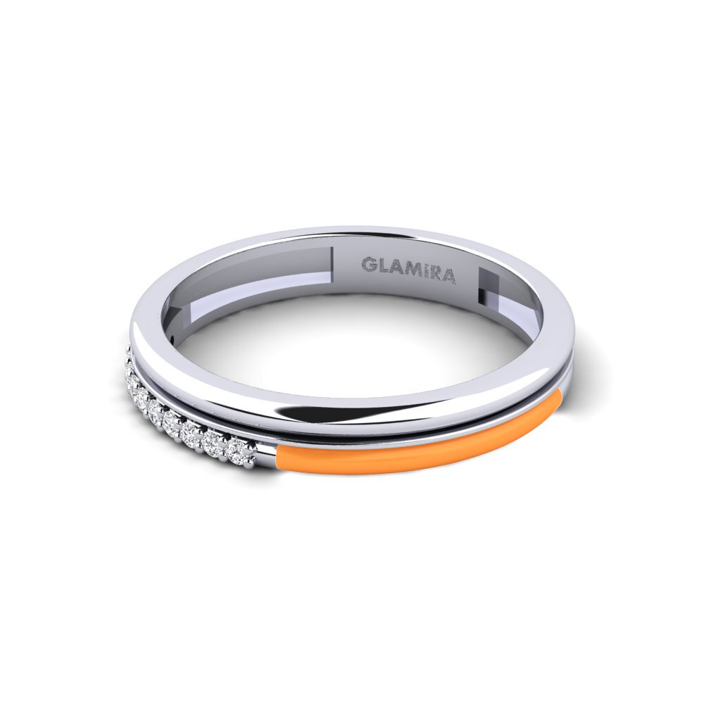 Weiß-Silber Ring Anafi