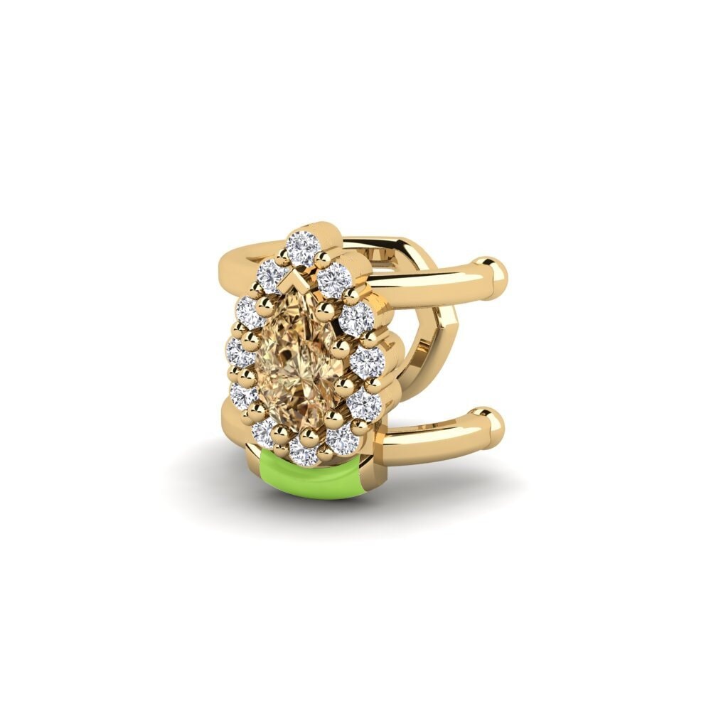 Diamante Marrón Pendiente de mujer Andover