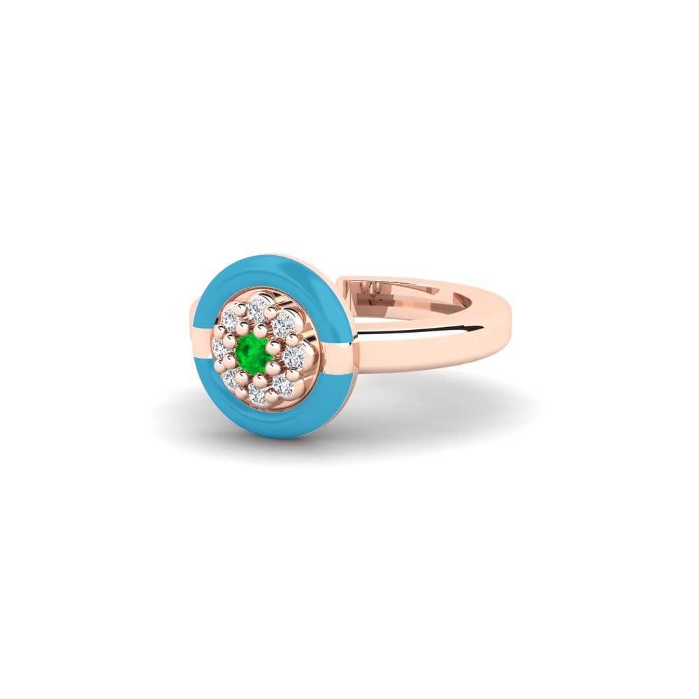 14k Oro Rosa Pendiente de mujer Ansonia
