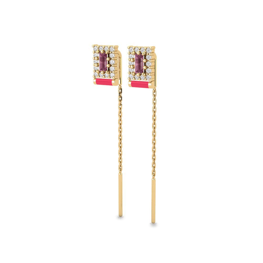 Rhodolite Garnet Women's Earring Bristol