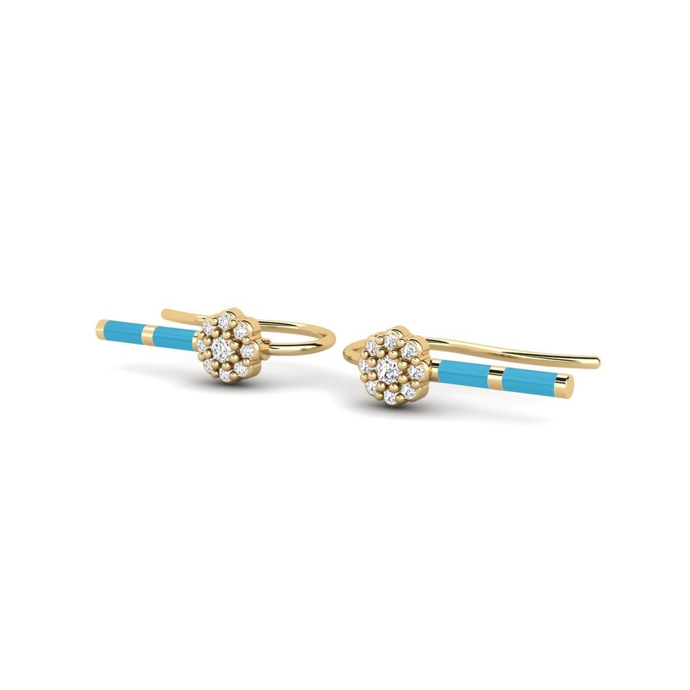 Moissanite Brincos Feminino Canton