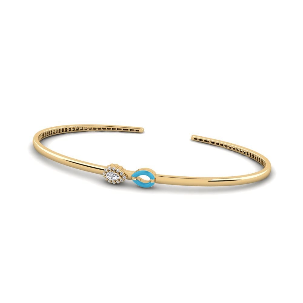 Diamante cultivado en laboratorio Pulsera de palma Claxton