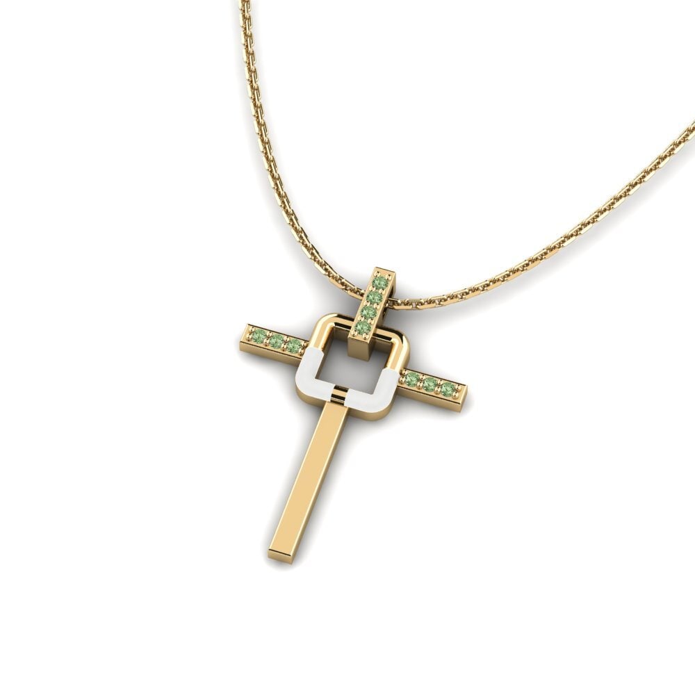 Diamante Verde Colgante de Mujer Conclusive