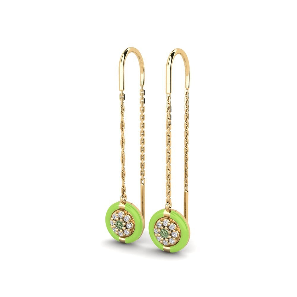 Diamante Verde Pendiente de mujer Coventry