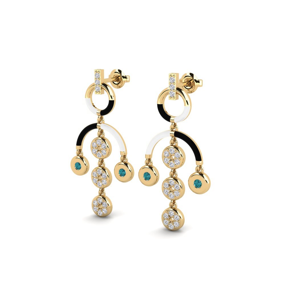 Diamante Azul Pendiente de mujer Diversify