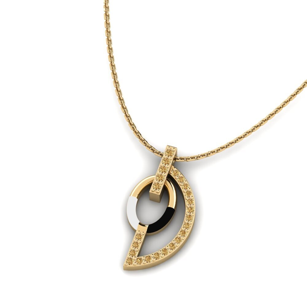 Diamante Marrón Colgante de Mujer Domain
