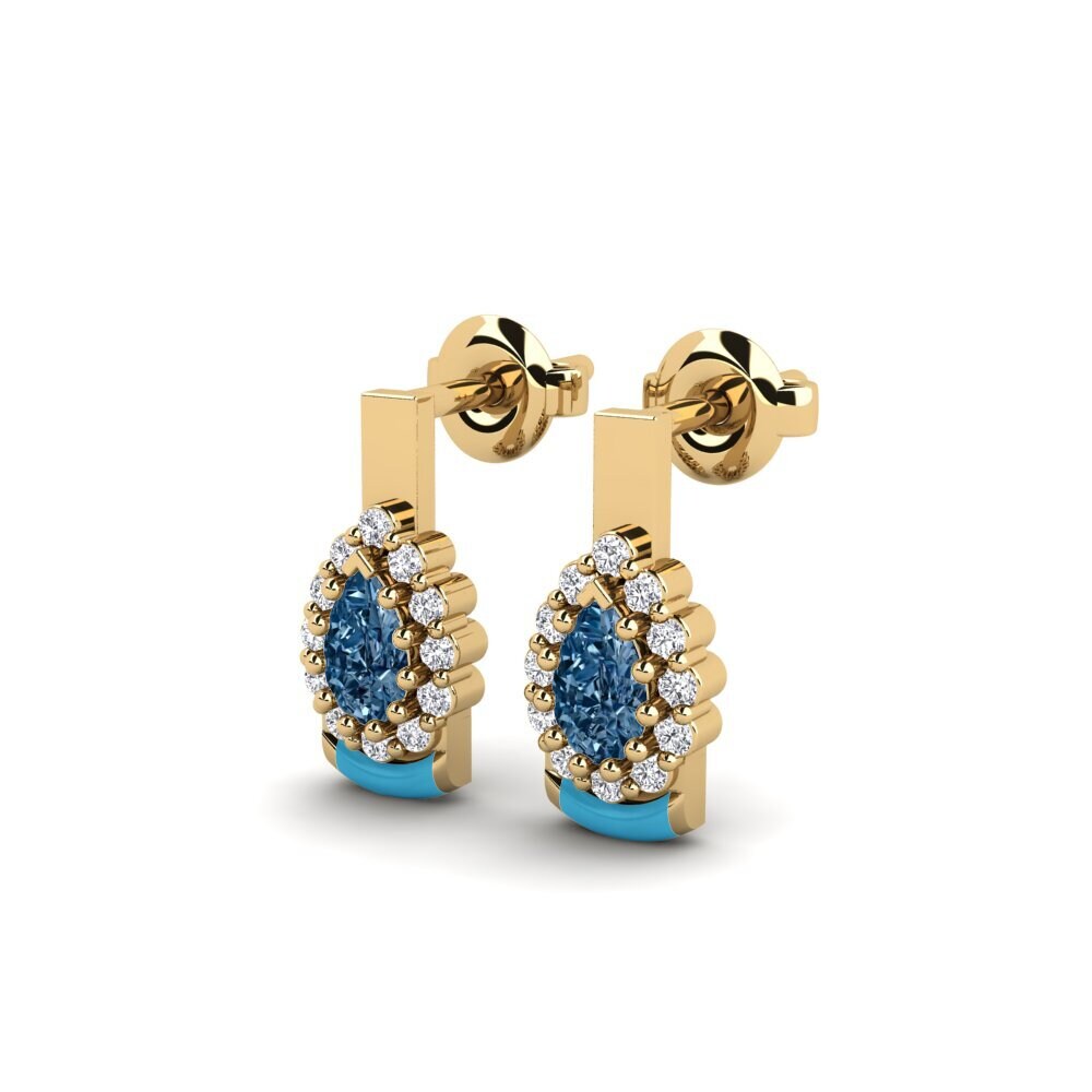 Diamante Azul Pendiente de mujer Enfield
