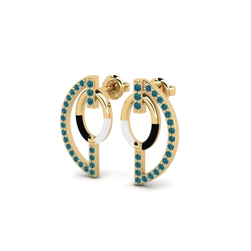 Diamante Azul Pendiente de mujer Evolutionarily