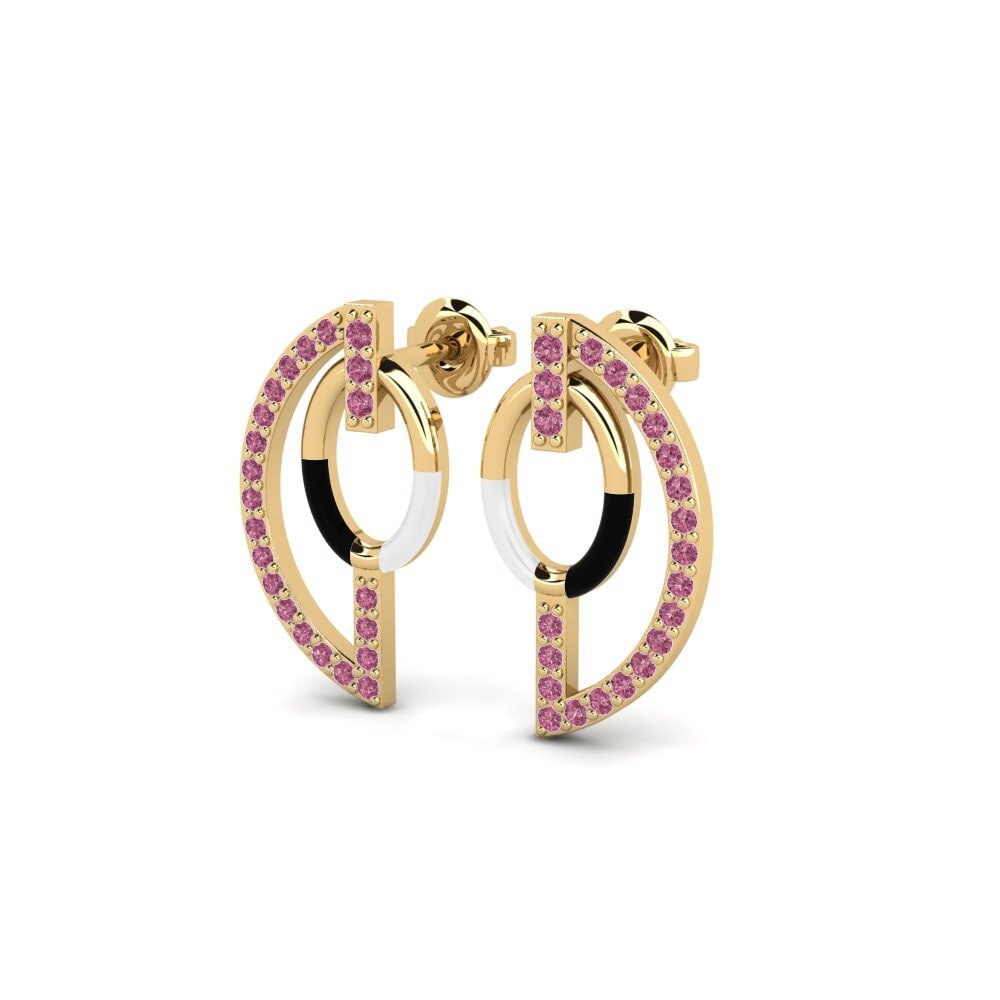 Rhodolite Garnet Women's Earring Evolutionarily