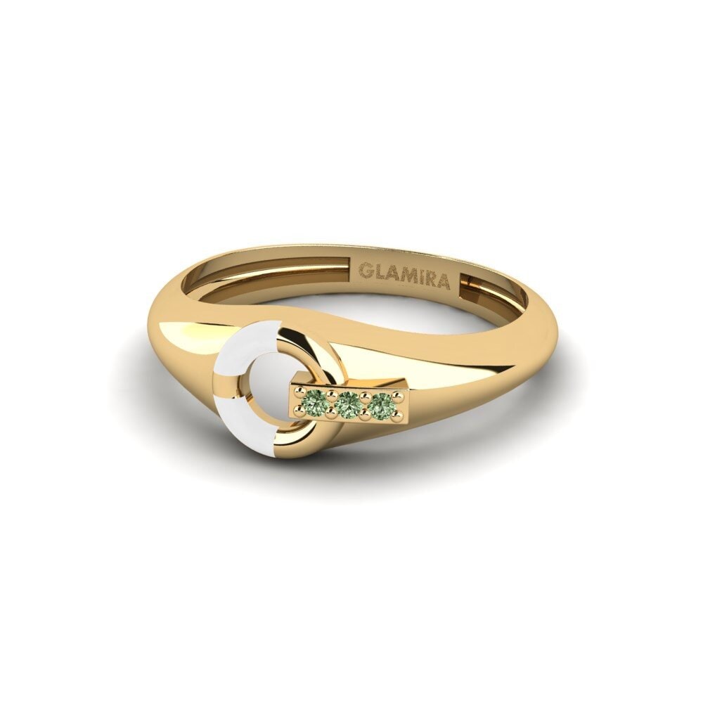 Green Diamond Pinky Ring Externalization