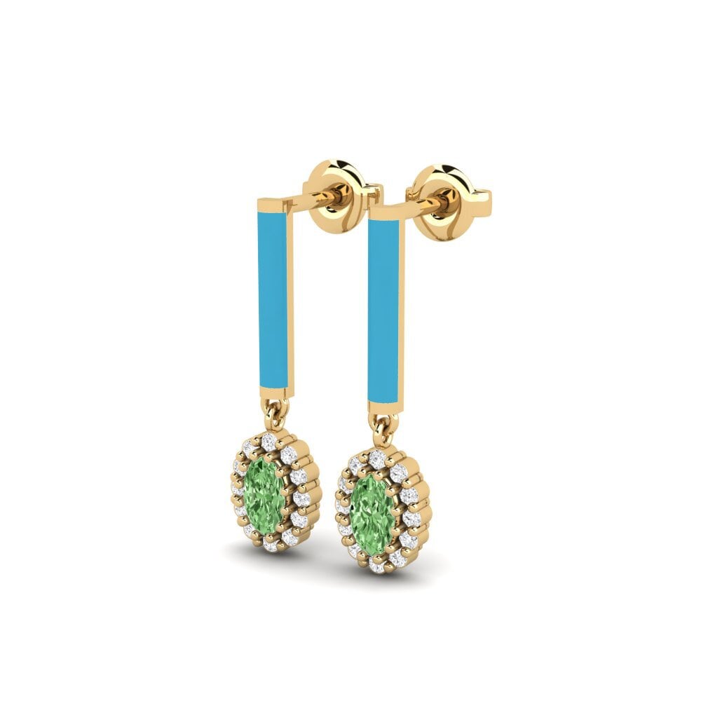 Diamante Verde Pendiente de mujer Fairfield