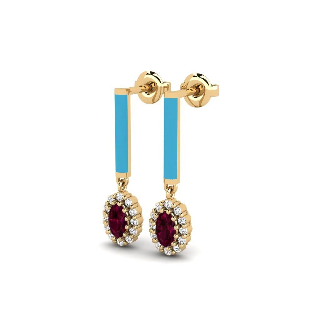 Rhodolite Garnet Women's Earring Fairfield