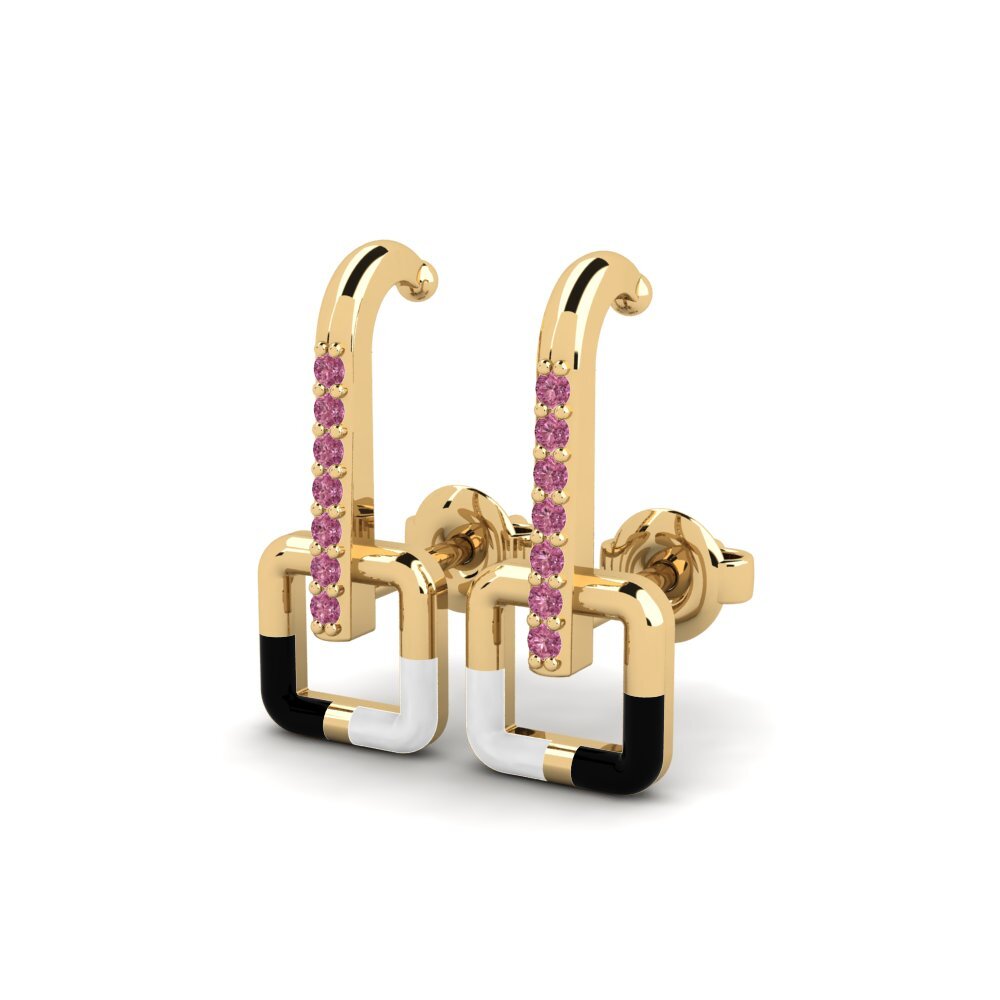 Rhodolite Garnet Women's Earring Federal