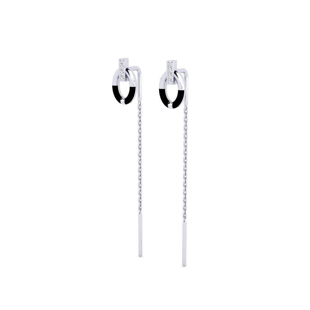 14K White Gold Earring Furthermare