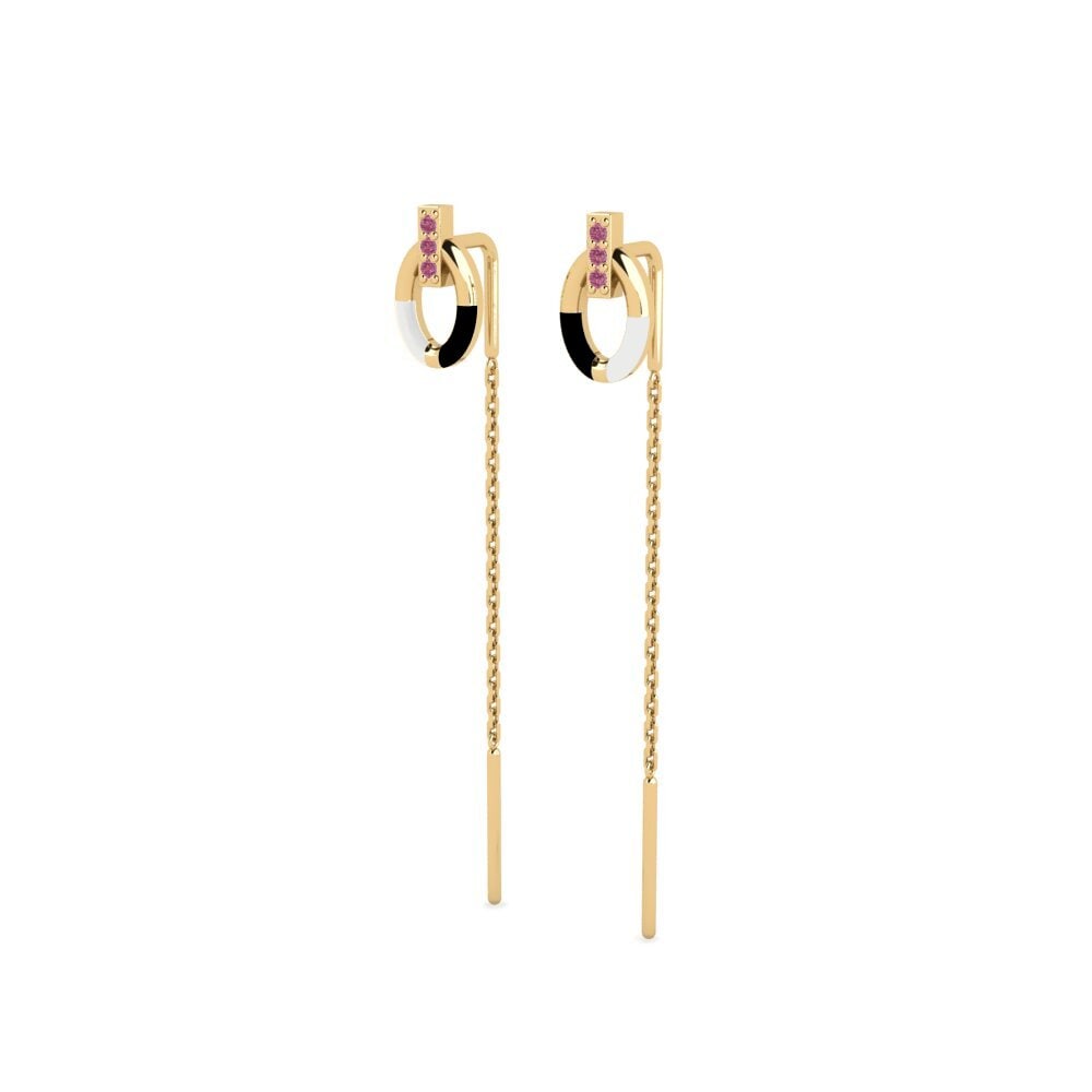 Rhodolite Garnet Women's Earring Furthermare