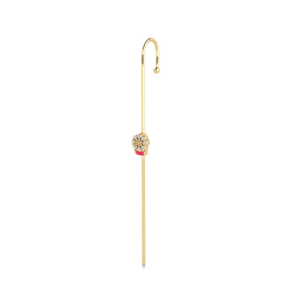 Diamante Marrón Pendientes Gashen