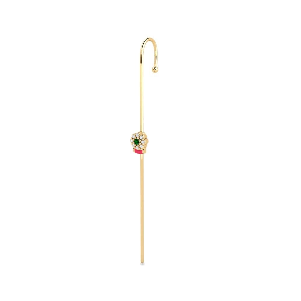 Circonita Verde Pendientes Gashen
